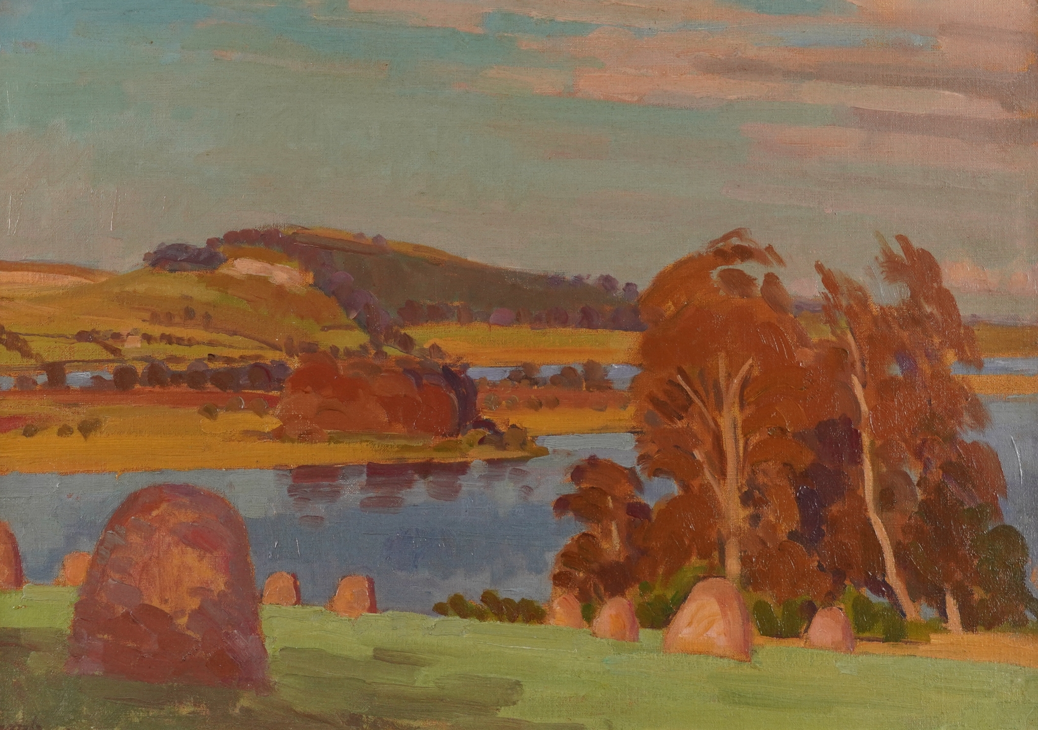 HENRY LAMB (BRITISH, 1883-1960) Loch Lane, County Meath, Ireland