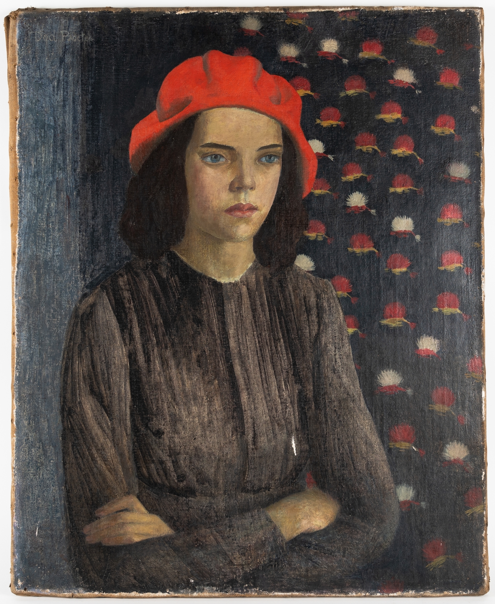 DOD PROCTER (BRITISH, 1890-1972) Girl in a Black Dress (c. 1915)
