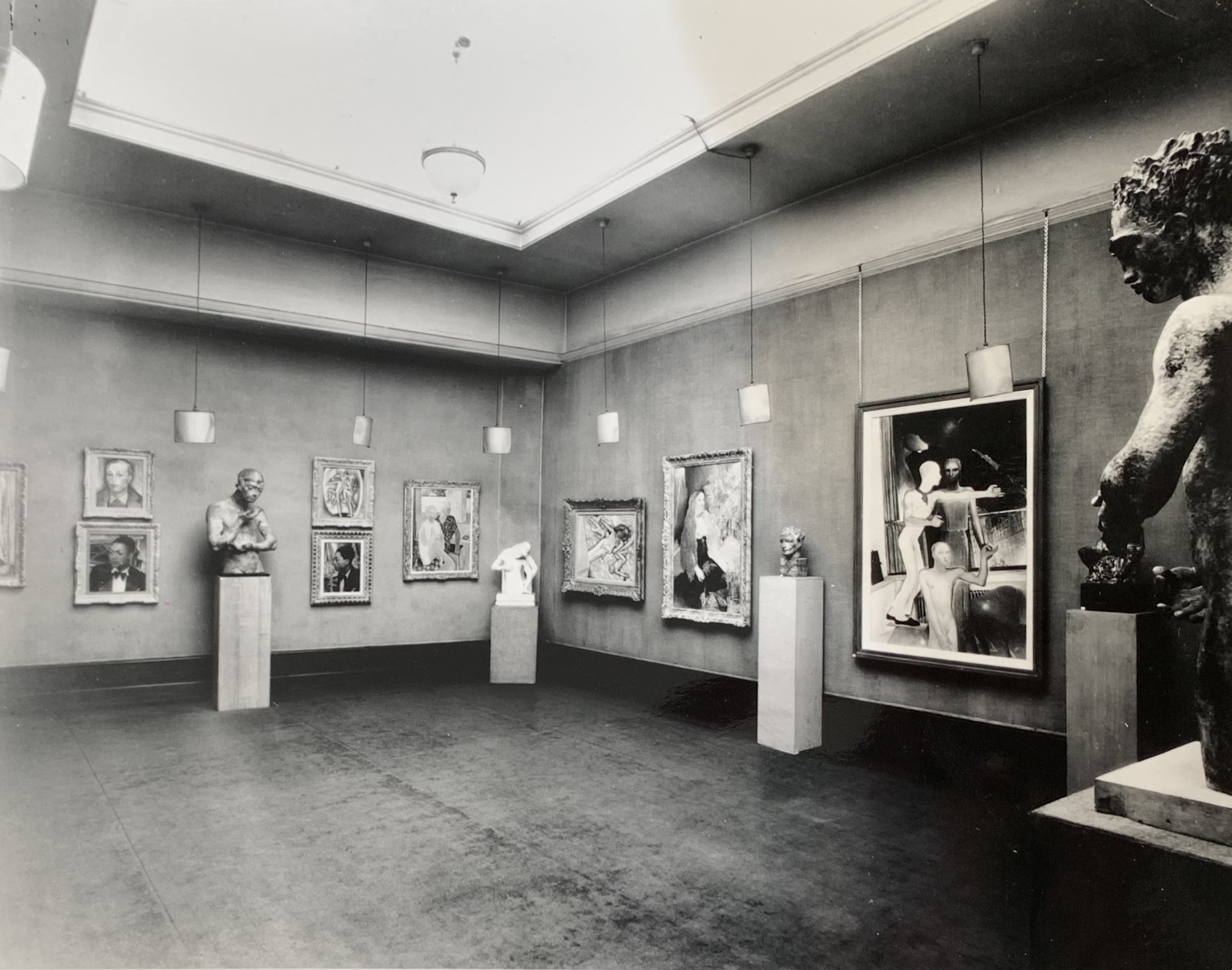 Niobe on view at The Leicester Galleries Exhibition in 1932